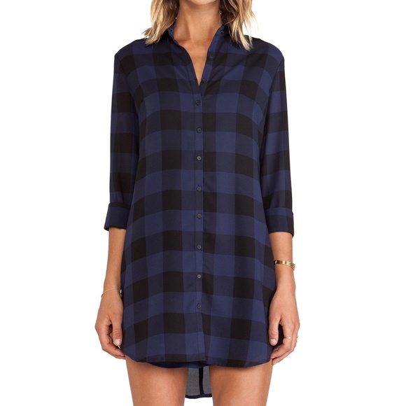 BB Dakota Dresses & Skirts - BB Dakota Keenan Plaid Shirt Dress